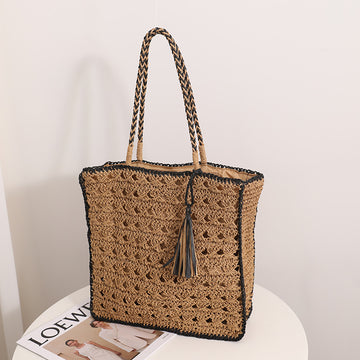 Handmade Woven Bag For Women's Seaside Vacation