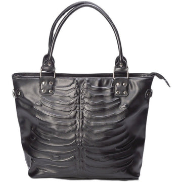 Fashion Relievo Embossed Skeleton Skull Handbag - The Posh Pouch by Julia M